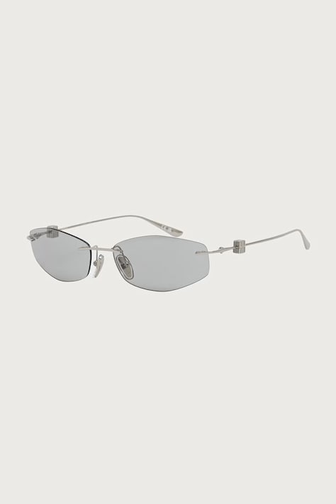 Balenciaga Okulary przeciwsłoneczne damskie srebrne BB0535S