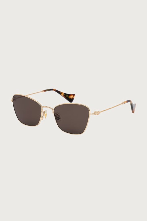 Valentino Eyewear Okulary przeciwsłoneczne kocie oczy damskie złote VG0063S