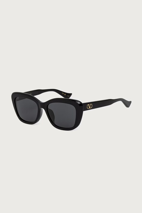 Valentino Eyewear Okulary przeciwsłoneczne kocie oczy damskie czarne VG0058SA