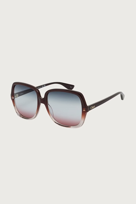 Chloe Okulary przeciwsłoneczne kwadratowe damskie bordowe CH0388S