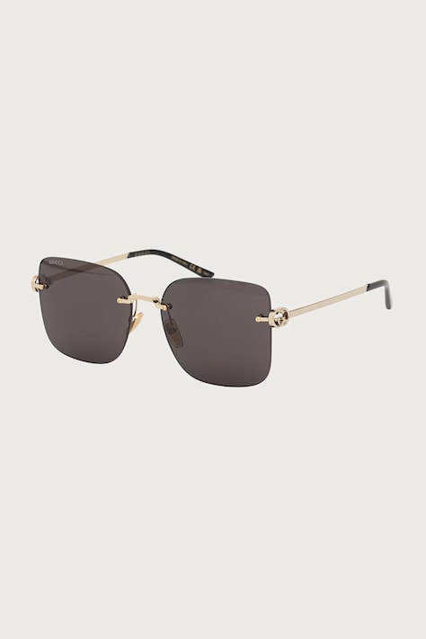 Gucci Okulary przeciwsłoneczne kwadratowe damskie złote GG2229SA
