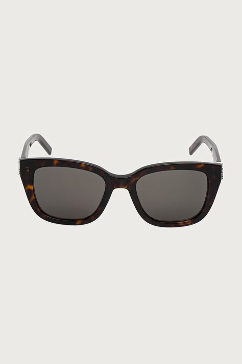 Saint Laurent Okulary przeciwsłoneczne kocie oczy damskie brązowe SL M176
