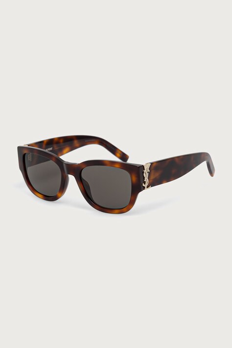 Saint Laurent Okulary przeciwsłoneczne damskie brązowe SL M174