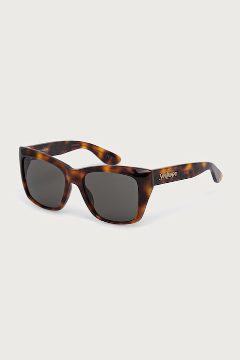 Saint Laurent Okulary przeciwsłoneczne kocie oczy damskie brązowe SL 923
