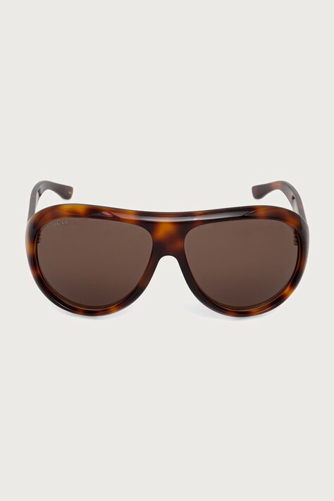 Gucci Okulary przeciwsłoneczne pilotki damskie brązowe GG2270S