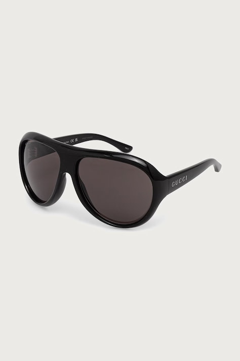 Gucci Okulary przeciwsłoneczne pilotki damskie czarne GG2270S