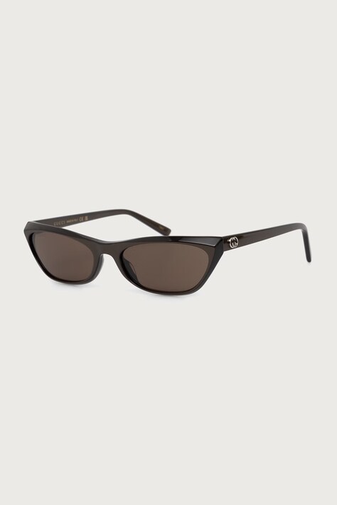 Gucci Okulary przeciwsłoneczne kocie oczy damskie brązowe GG2203S
