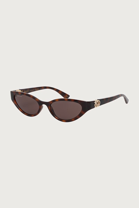 Gucci Okulary przeciwsłoneczne kocie oczy damskie brązowe GG2194S