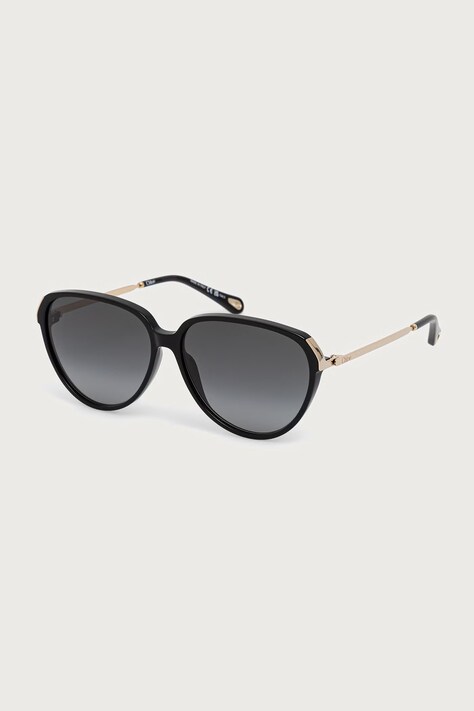 Chloe Okulary przeciwsłoneczne okrągłe damskie czarne CH0406S