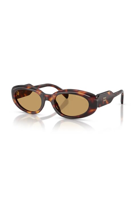Miu Miu Okulary przeciwsłoneczne damskie brązowe 0MU.C01S