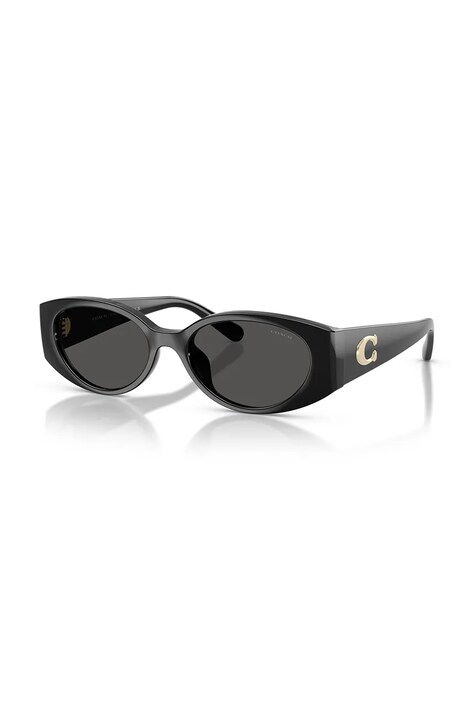 Coach Okulary przeciwsłoneczne damskie CFU06 czarne 0HC8462U