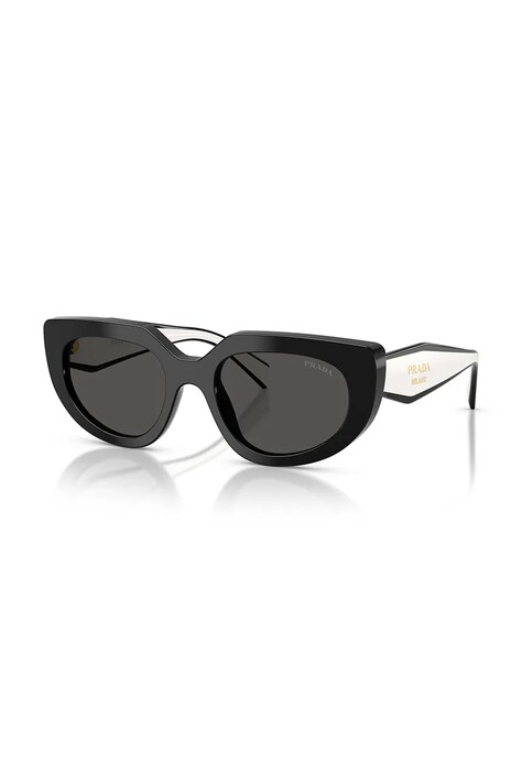 Prada Okulary przeciwsłoneczne damskie czarne 0PR.D02S