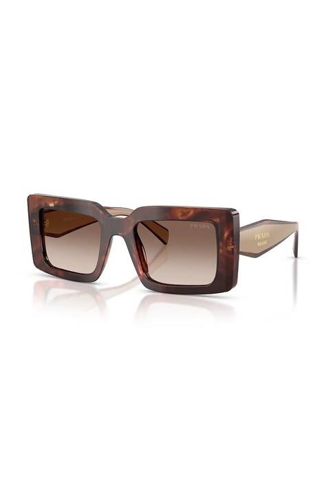 Prada Okulary przeciwsłoneczne damskie brązowe 0PR.D01S