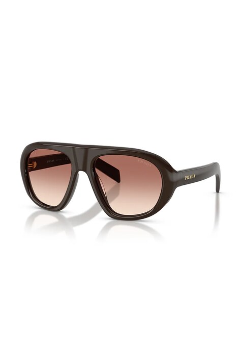 Prada Okulary przeciwsłoneczne damskie brązowe 0PR.C05S
