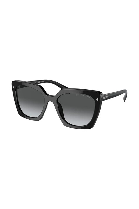 Prada Okulary przeciwsłoneczne kwadratowe damskie czarne 0PR.23ZS