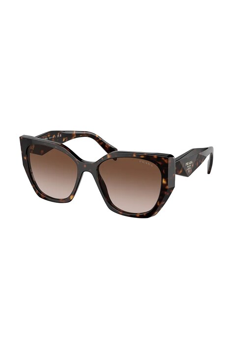 Prada Okulary przeciwsłoneczne kwadratowe damskie brązowe 0PR.19ZS