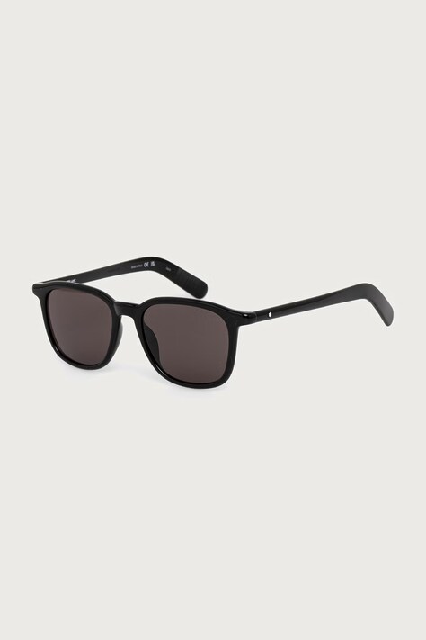 Montblanc Okulary przeciwsłoneczne kwadratowe męskie czarne MB0497S