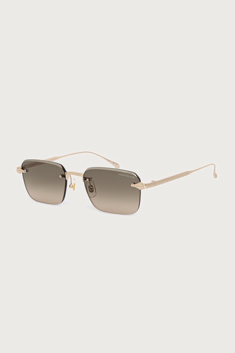 Montblanc Okulary przeciwsłoneczne męskie złote MB0456S