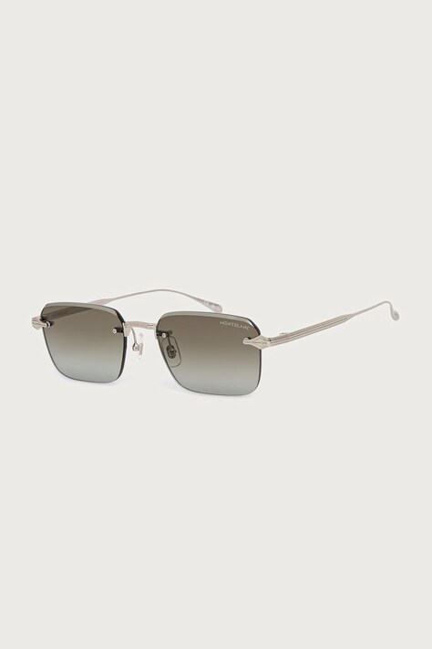 Montblanc Okulary przeciwsłoneczne męskie srebrne MB0456S