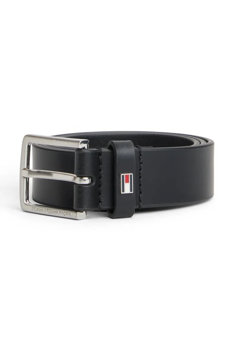 Tommy Hilfiger pasek dziecięcy skórzany czarny KA0KA00002