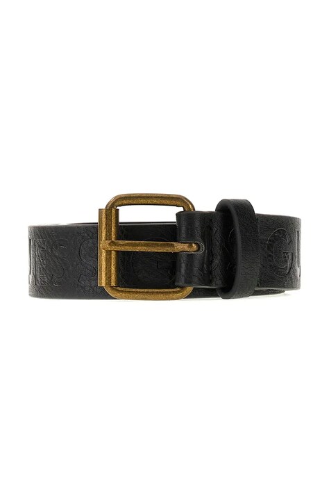 Guess Pasek dziecięcy z imitacji skóry czarny L6BZ05 W4130
