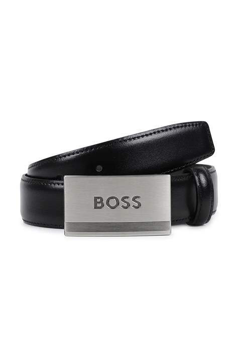BOSS remen za djecu kožni crni J53150