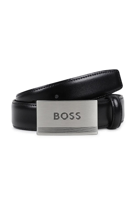 BOSS opasok detský kožený čierny J53150