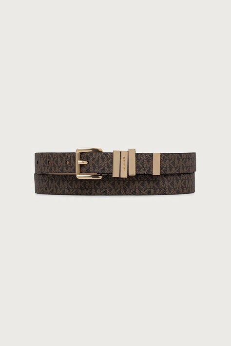 MICHAEL Michael Kors Pasek damski z imitacji skóry brązowy 29MKWB576514