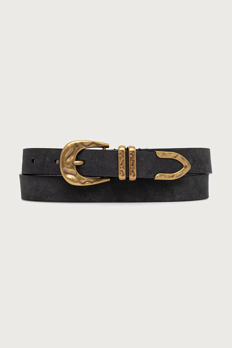 MICHAEL Michael Kors Pasek damski skórzany czarny 29MKWB576489