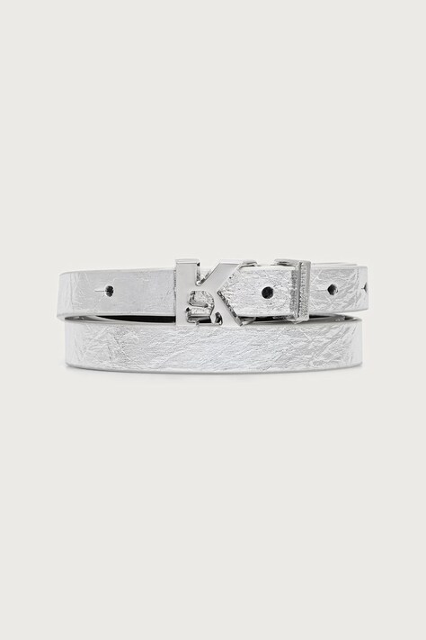 Karl Lagerfeld Jeans Колан дамски сребърен B4W33075