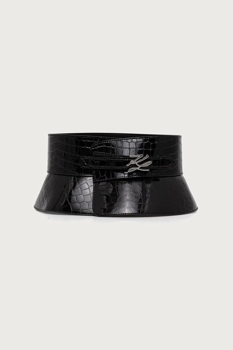 Karl Lagerfeld Remen za žene crni B4W33021