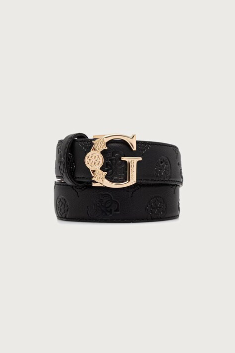 Guess ζώνη γυναικεία από απομίμηση δέρματος CARMELLA μαύρη BW9501 P6430