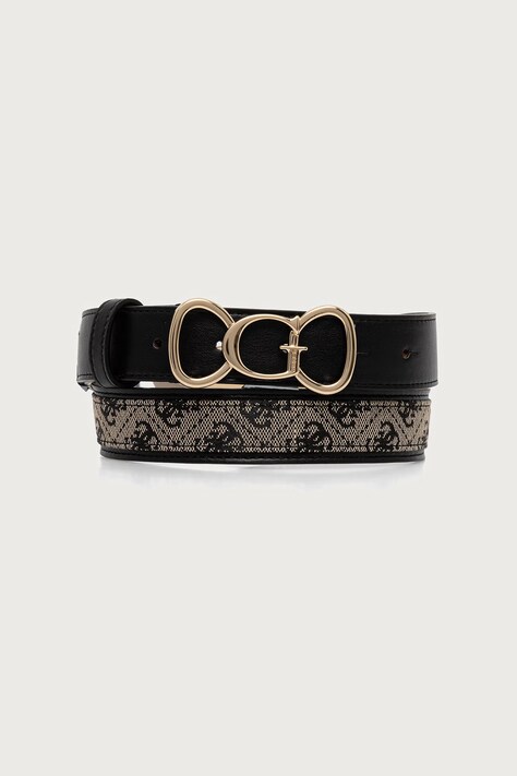 Guess Pasek damski SAMANTHA czarny BW9491 P6430