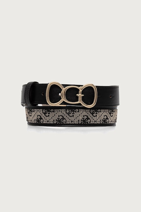 Guess Pasek damski SAMANTHA czarny BW9491 P6430