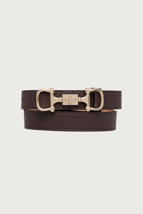 Guess Колан дамски от имитация на кожа SUNSET кафяв BW9490 P6425