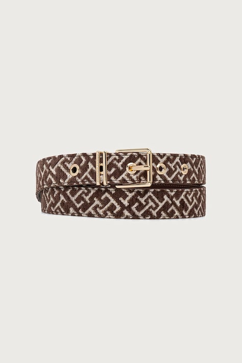 Tommy Hilfiger Pasek damski brązowy AW0AW19141