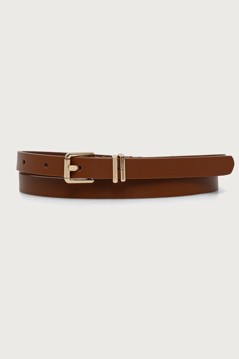 Tommy Hilfiger pasek damski skórzany brązowy AW0AW18693