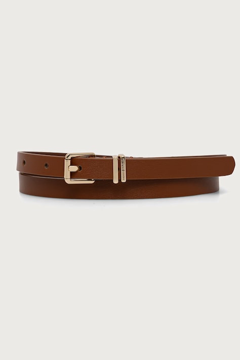 Tommy Hilfiger pasek damski skórzany brązowy AW0AW18693