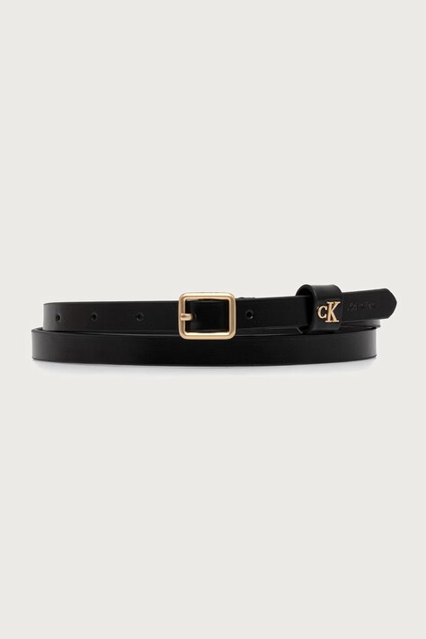 Calvin Klein Remen za žene od kože crni LV04F7146G
