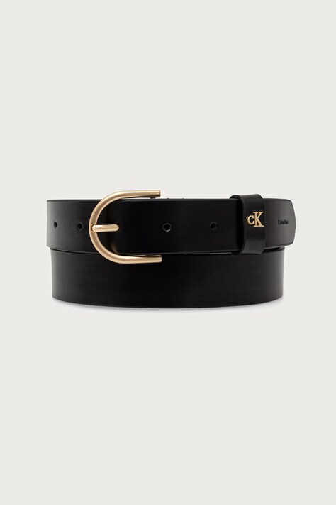 Calvin Klein Ζώνη γυναικεία δερμάτινη μαύρη LV04F7145G