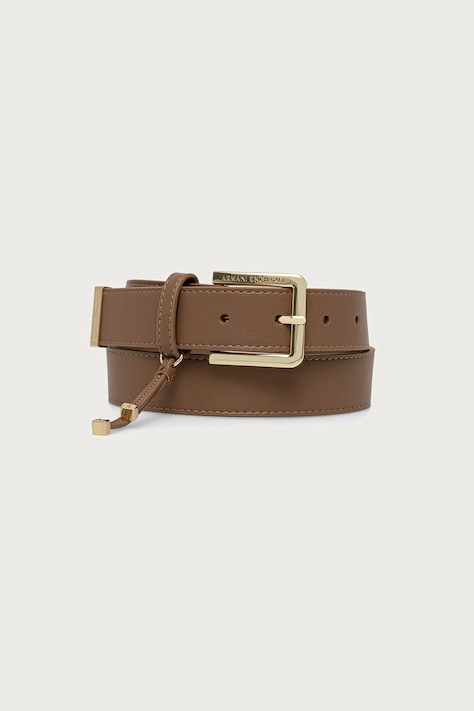Armani Exchange opasok dámsky z imitácie kože béžový XW003081 AF19902