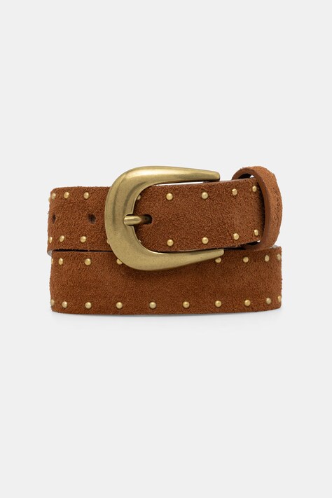 Levi's remen za žene od brušene kože BELLA STUDDED smeđi 007ZP