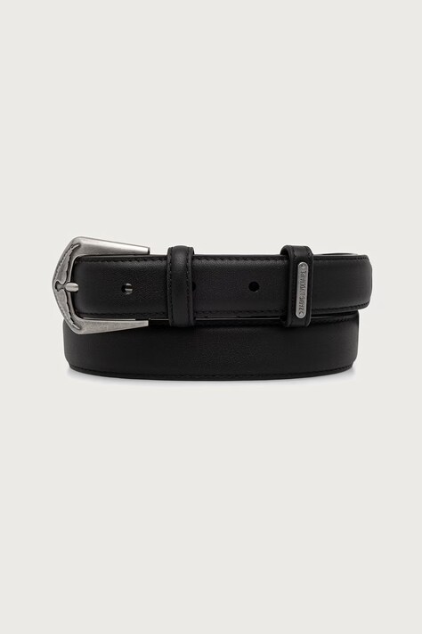 Zadig&Voltaire Ζώνη γυναικεία δερμάτινη JIM μαύρη LWBT01364