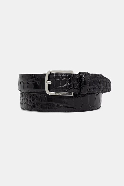Karl Lagerfeld Jeans pasek damski skórzany czarny B3W33061