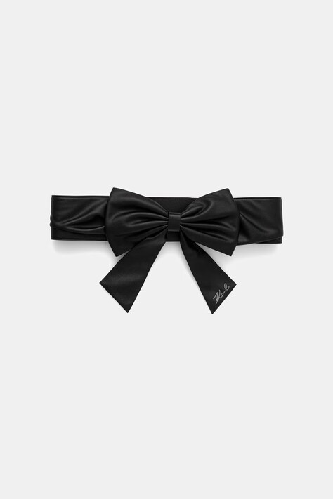 Karl Lagerfeld remen za žene K/SIGNATURE crni B3W33018
