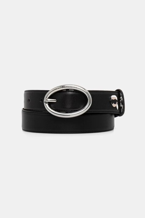 Karl Lagerfeld pásek dámský kožený IKON černý B3W33032