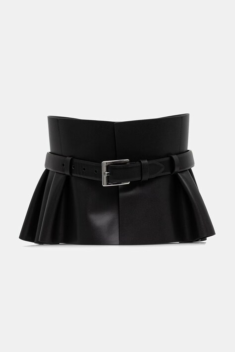 Karl Lagerfeld ζώνη Γυναικεία K/ESSENTIAL μαύρη B3W33088