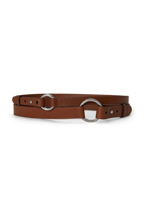 Lauren Ralph Lauren pásek dámský kožený hnědý 412P15707