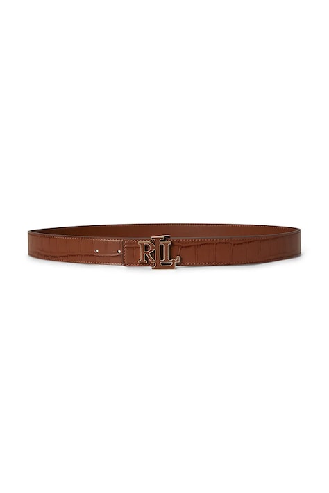 Lauren Ralph Lauren pasek dwustronny damski skórzany brązowy 412P15765