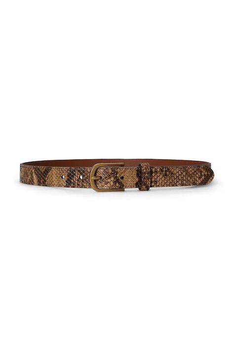 Lauren Ralph Lauren pasek damski skórzany brązowy 412P15695